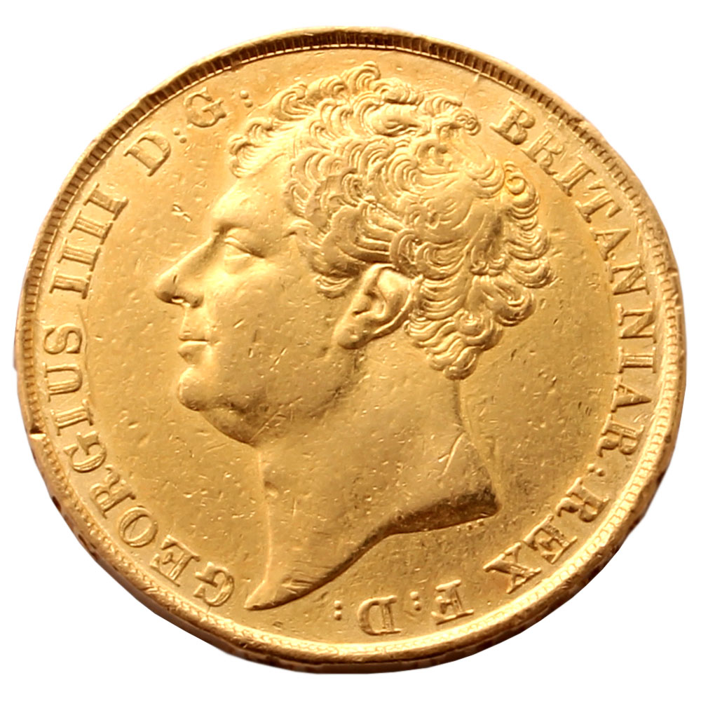 1823 Two Pound Gold coin